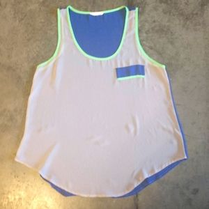 Color block tank